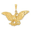 10K Gold Polished Eagle Charm Bold Solid Design by Sophia Jewelers