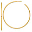 14k Polished 2.0 x 65mm Tube C-Hoop Post Earrings