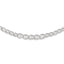 14K White Gold Diamond-Cut Necklace with Polished Rhodium Finish