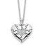 Sentimental Expressions Sterling Silver Rhodium-Rhodium-Plated CZ Antiqued Love You To Pieces 18in Necklace