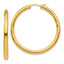 Sophia Jewelers Gold-Plated Sterling Silver Hoop Earrings Polished & Elegant