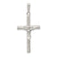 Sterling Silver 925 Polished Hollow Crucifix Pendant with Anti-Tarnish Finish