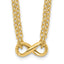 14K Polished 2-Strand Infinity Necklace