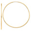 10K Gold Polished Endless Hoop Earrings 60mm Elegant Hollow Design