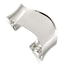 Sterling Silver 925 Wave Cuff Bangle with Polished Finish Engravable Women's Jewelry