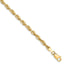 10K 3.5mm Diamond-Cut Lightweight Rope Chain