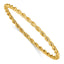 14K Polished Twist Slip-On Bangle