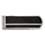 Chisel Stainless Steel Brushed and Polished Black Carbon Fiber Inlay Money Clip