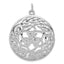 Sophia Jewelers Sterling Silver Rhodium-Plated Celtic Pendant Elegant Polished Design