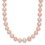 14K Gold Pink Freshwater Pearl Necklace with Elegant Near Round Design
