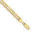 14K Yellow Gold Solid Anchor Chain Necklace 5.25mm