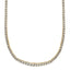 14k 5 carat Lab Grown Diamond VS/SI+ G+ Complete 18 inch Graduated Tennis Necklace