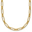 14K Polished Textured Fancy Link Necklace