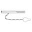 Sterling Silver 925 Men's Tie Clip with Polished Brushed Finish
