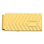 Gold-plated Kelly Waters Chevron Engraveable Hinged Money Clip