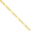 14K 8 inch 8.75mm Concave Open Figaro with Lobster Clasp Bracelet
