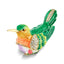 Hummingbird Trinket Box & Necklace Set in Gold-Tone Pewter