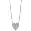 14kw 3/4 ctw Lab Grown Diamond VS+ F+ Round Cluster Necklace