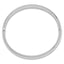 14k White Gold High Polished 10.00mm Hinged Bangle