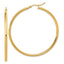 14k Polished 2.5mm Polished Hoop Earrings