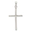 Sterling Silver 925 Polished Cross Pendant with Anti-Tarnish Coating