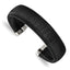 Stainless Steel Polished Black IP-plated Wire 18mm Cuff Bangle Bracelet