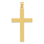 14K Sandblasted Cross Pendant