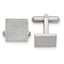 Stainless Steel Polished & Textured Square Cuff Links