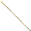 14K Two-Tone Gold Fancy Link Bracelet with Polished Finish