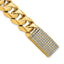 14k 2 carat Lab Grown Diamond VS+ F+ 8 inch 15mm Hand-Polished Fashion Link Bracelet