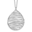 Sterling Silver Rhodium-plated Polished With 1.75in Ext. Necklace