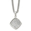 Silver Druzy Necklace in Stainless Steel