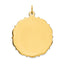 14K Plain .018 Gauge Engravable Disc Charm