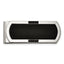 Chisel Stainless Steel Brushed and Polished Black IP-plated with Black CZ Money Clip
