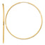 Sterling Silver Flash Gold-plated 1.3mm Endless Hoop Earrings