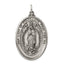 Sterling Silver 925 Our Lady of Guadalupe Antiqued Medal Charm Elegant Vintage Design