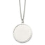 Chisel Stainless Steel Polished Engraveable Round Disc Pendant on an 18 inch Plus a 2 inch Extension Cable Chain Necklace