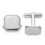 Rhodium-Plated Square Engravable Cuff Links by Kelly Waters