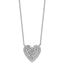 14kw 1 ctw Lab Grown Diamond VS+ F+ Round Cluster Necklace