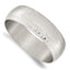Stainless Steel Brushed and Polished Hammered Bangle Bracelet for Women