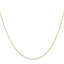 Rope Chain Necklace in 10K Yellow Gold, 0.5mm