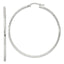 Sterling Silver 2mm Polished/Satin D/C Hoop Earrings