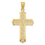 14k Passion Cross Pendant