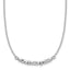 Sterling Silver RH-plated Polished Fancy w/1in ext. Necklace