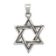 Sophia Jewelers Sterling Silver Star of David Antiqued Pendant