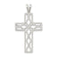 Sterling Silver 925 Cross Pendant with Polished Anti-Tarnish Finish