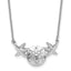 Sterling Silver Rhodium-Rhodium-Plated Polished Sand Dollar and Starfish 16.5 inch with a 2 inch extention Necklace