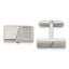 CZ Rectangle Cufflinks in Stainless Steel