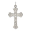 Sterling Silver 925 INRI Crucifix Pendant with Polished Finish, Solid Die Struck Design