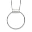 Sterling Silver Rhodium-Rhodium-Plated Polished w/1in ext Necklace